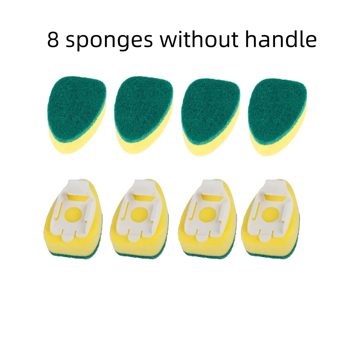 Dish Sponge Dish Wand Sponge Refillable Replacement Heads Kitchen Sink Cleaning