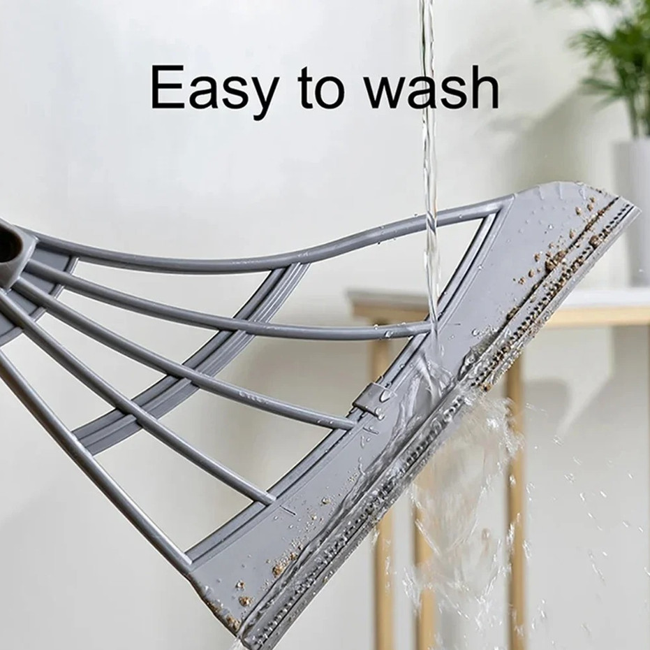 Silicone Scraper Broom Magic Wiper – Floor Mop & Glass Cleaner for Bathroom