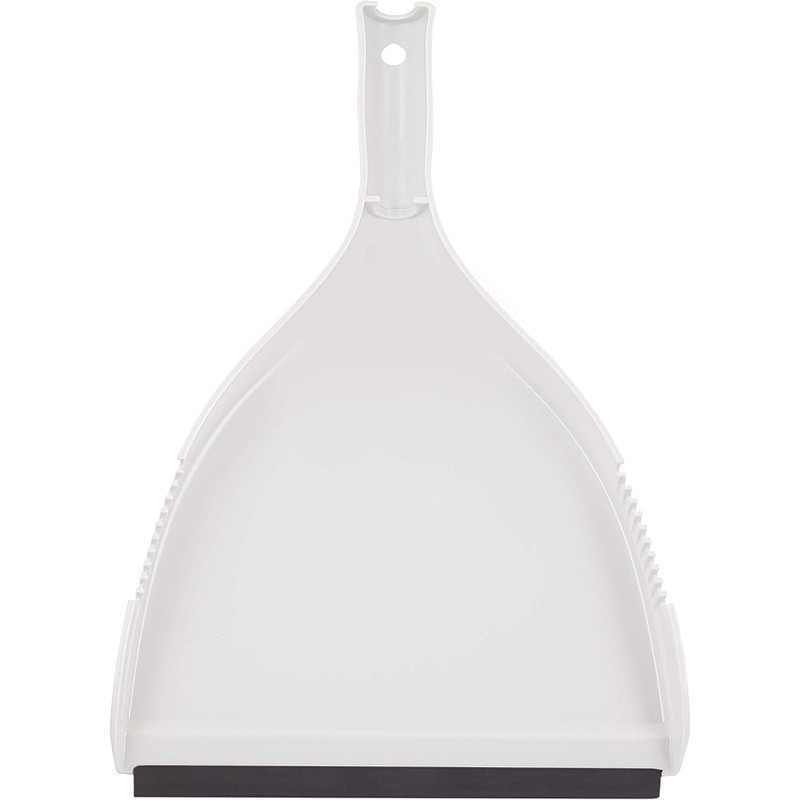 Heavy Duty Clip-On Dustpan Easy Grip Rubber Edge Clean Tool Home Commercial New