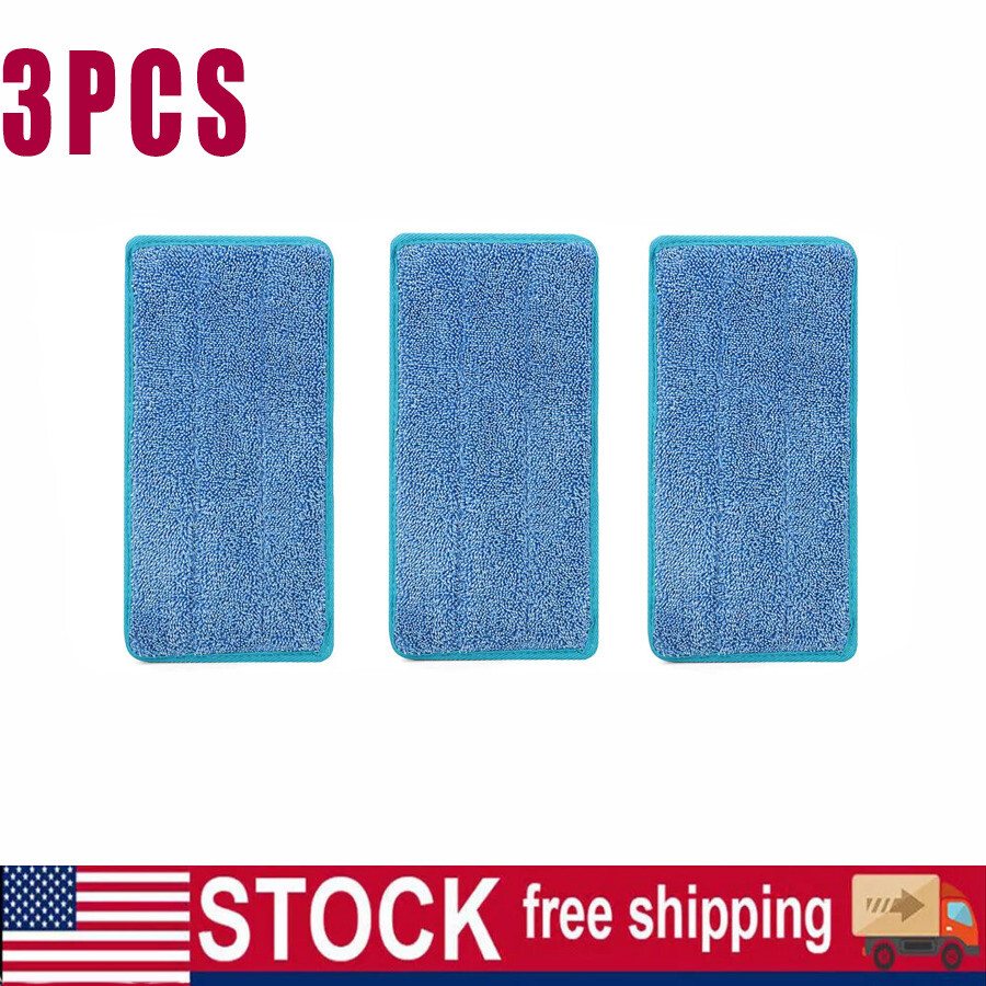 Microfiber Cleaning Mop Pad, Compatible With Sweeper, Washable And Durable 3pcs