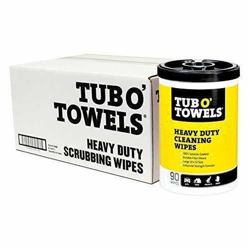 Tub O Towels TW90 6-PACK Heavy Duty Multi-Surface Cleaning Wipes – 10″x12″ Size