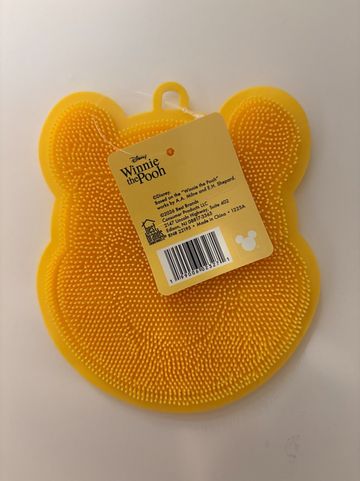 Disney Winnie the Pooh Silicone Scrubber 3 Pack Bath Kitchen Cleaning Sponge