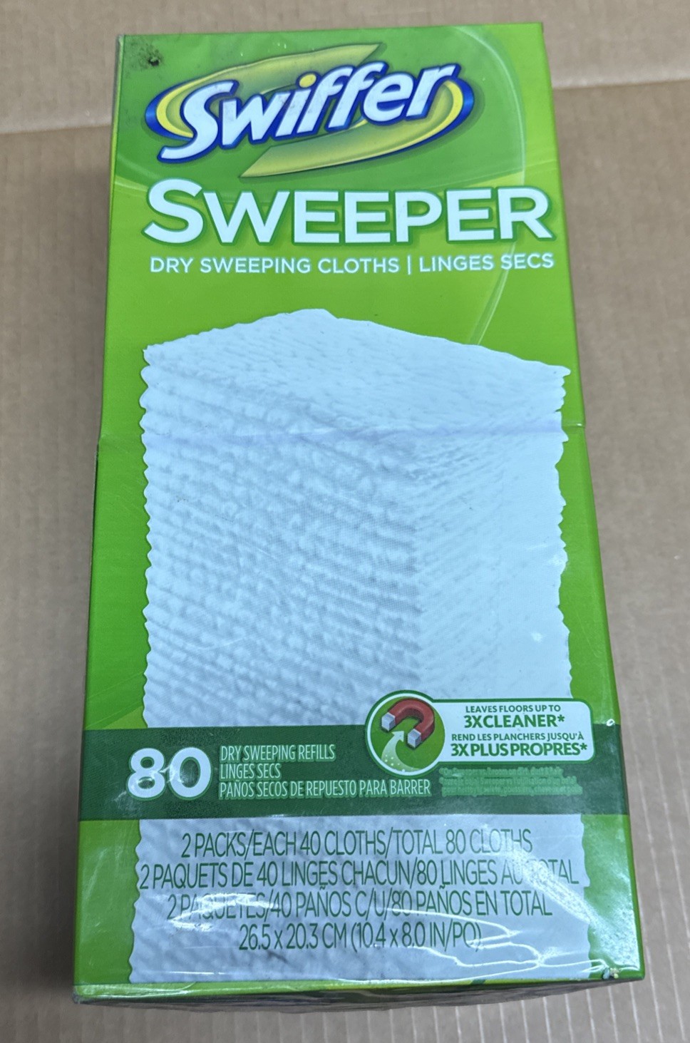 SWIFFER Sweeper Dry Sweeping Cloths 80 Count Refills NEW Sealed