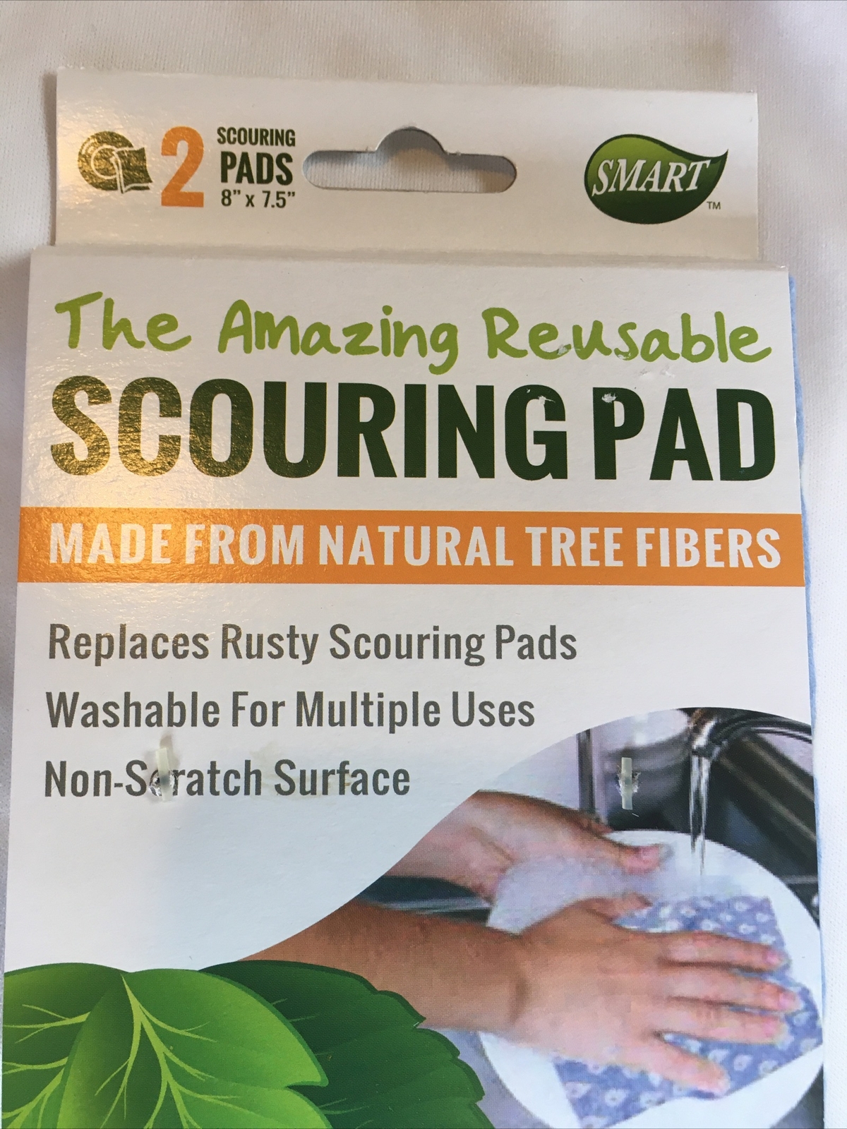 1 Pack of 2 Non-Scratch Reusable Scrubbing Dish Cloths 8INx7.5IN EA Germany