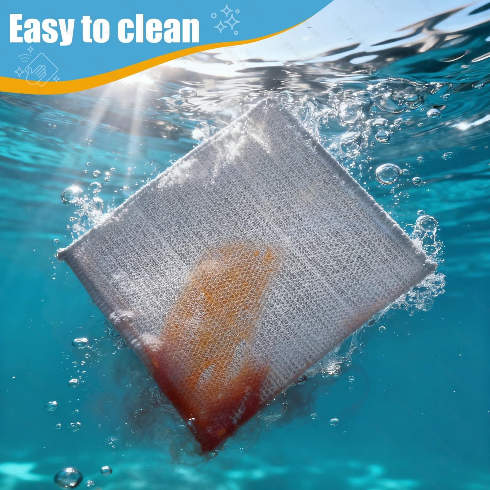 Non Scratch Wire Dishcloth and Microfiber Cleaning Cloth 20pcs-Multipurpose W…