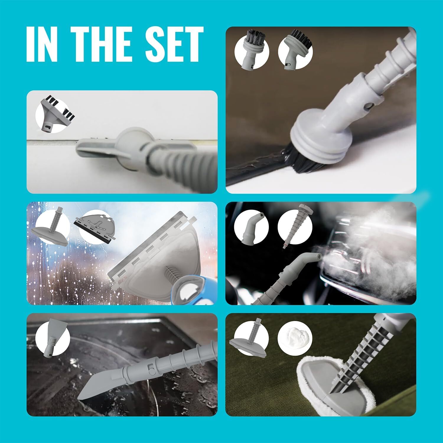PurSteam Steam Mop Cleaner 10-in-1 with Convenient Detachable Handheld Unit