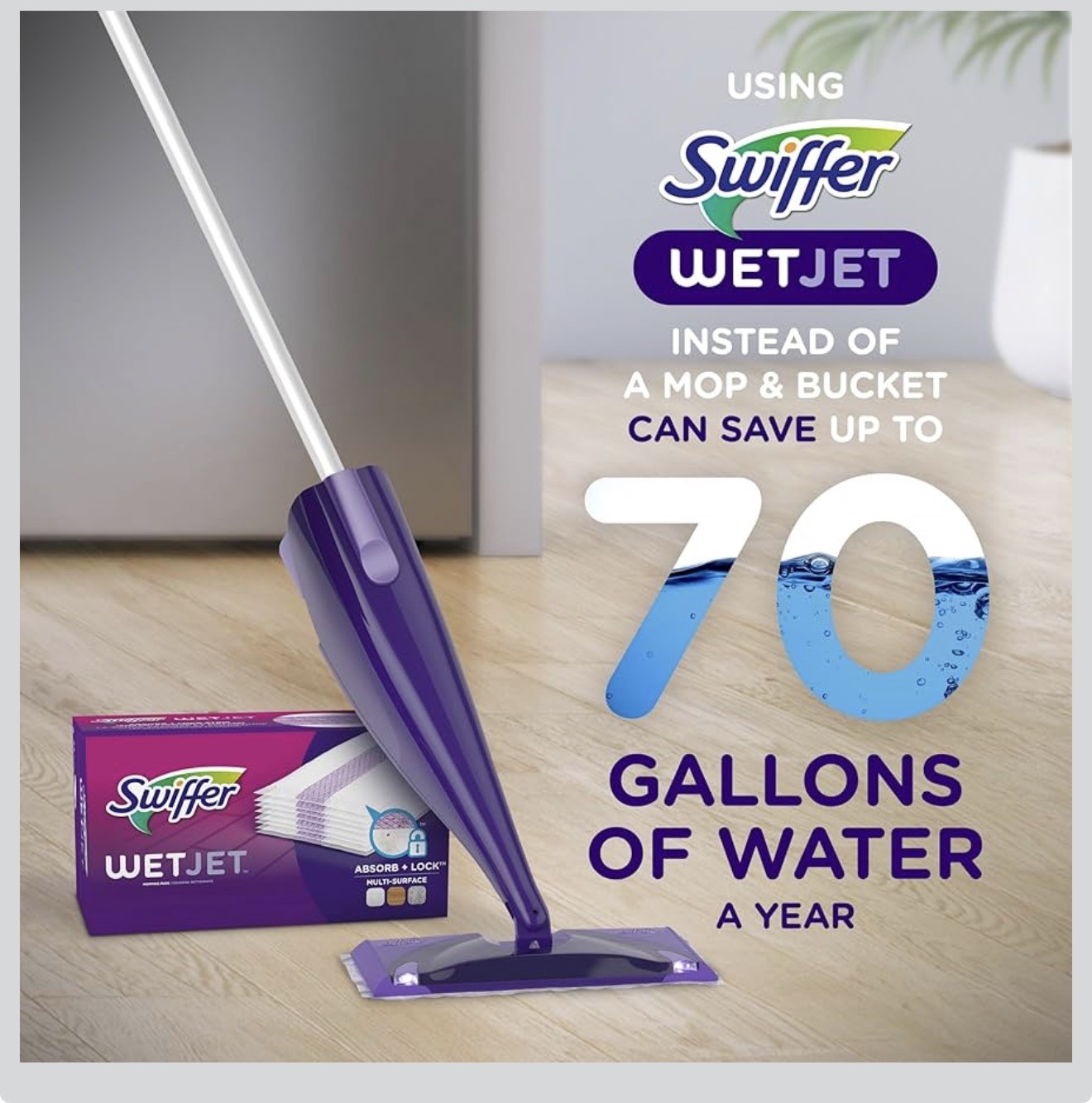 Swiffer 08443 WetJet Floor Cleaner Mop Refill Pad – 24 Count