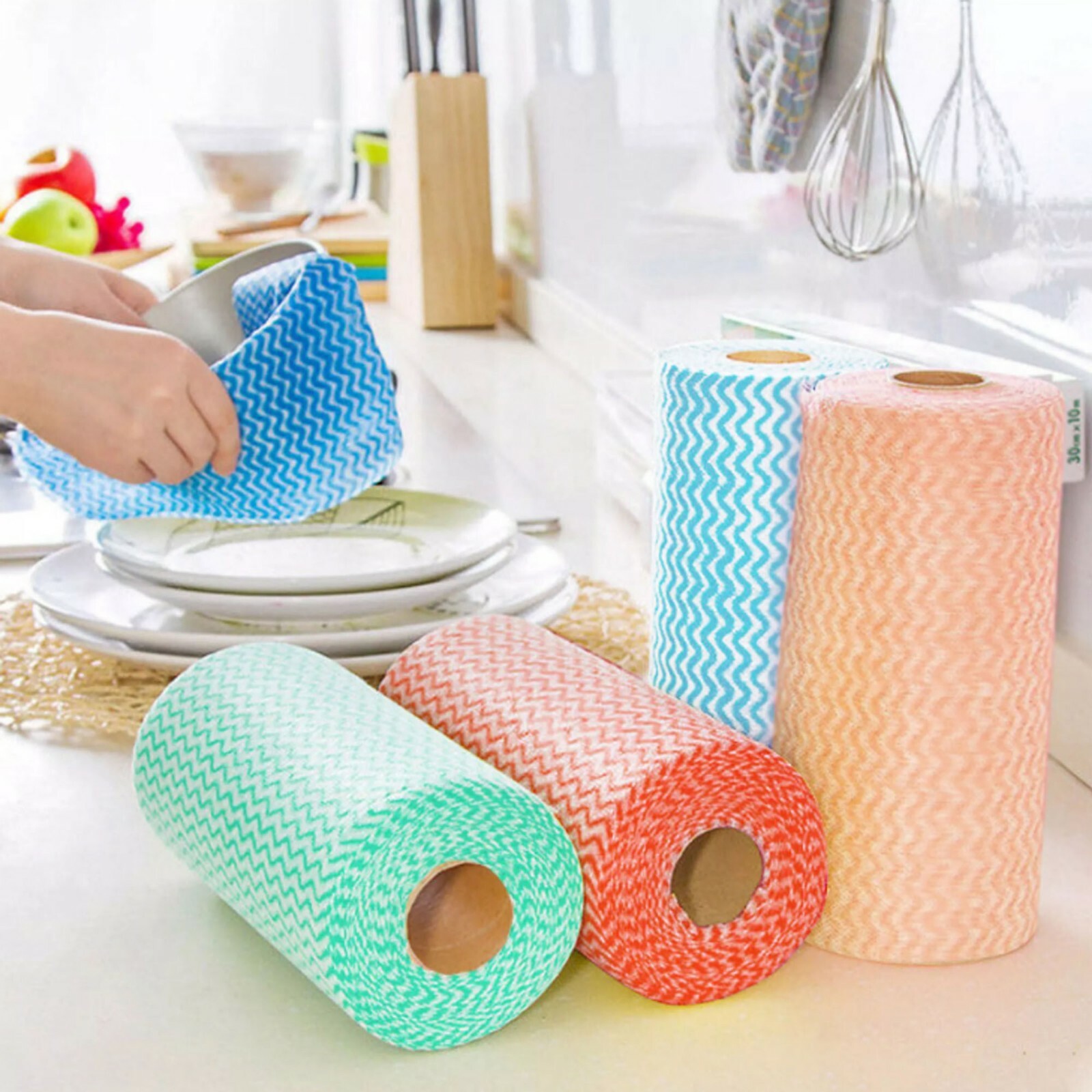 Adore Pro Multi-Purpose Cleaning Towel 2 Rolls Reusable Washable Disposable Wipe