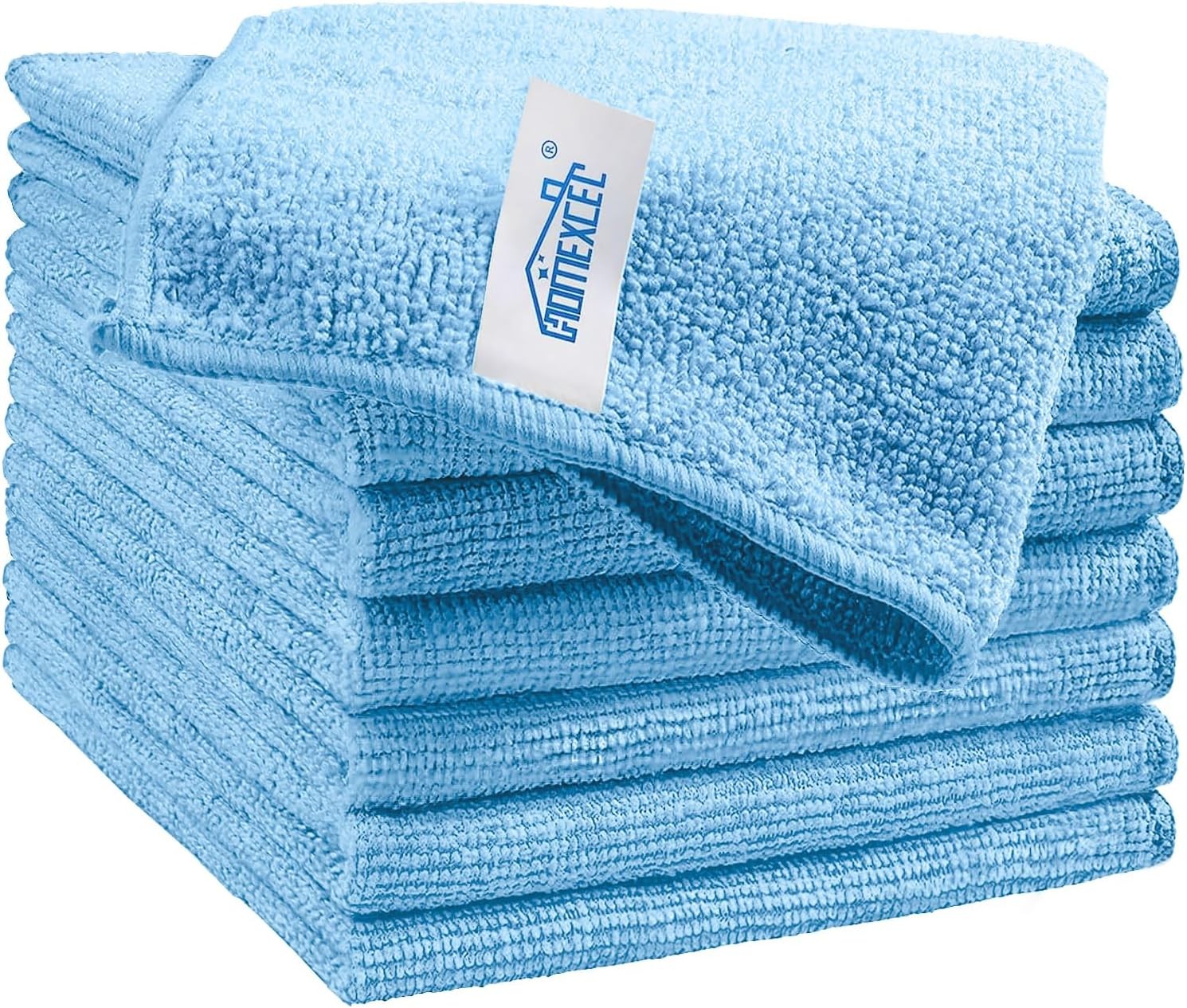 HOMEXCEL Black Microfiber Cleaning Cloth, 12 Pack Premium Small,