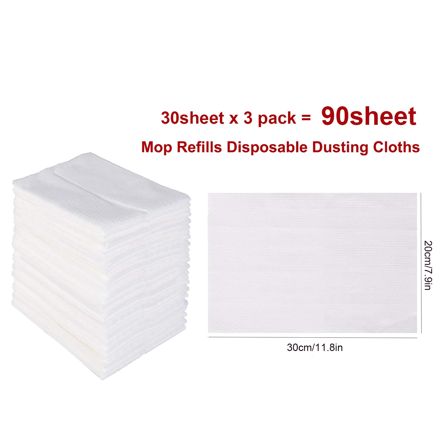 Home Electrostatic Dust Collector Mop Foldable 51.2 in Long Handle with Disposab