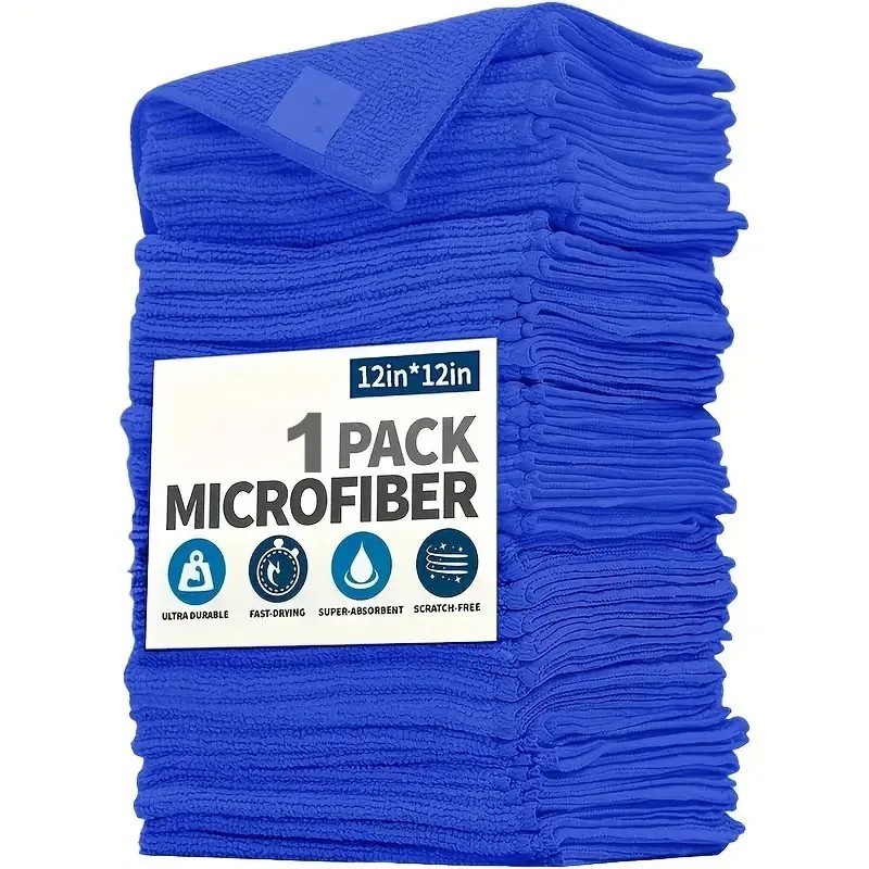 Microfiber Cleaning Cloth Lint Free Absorbent Towel Car Window Glass Clean