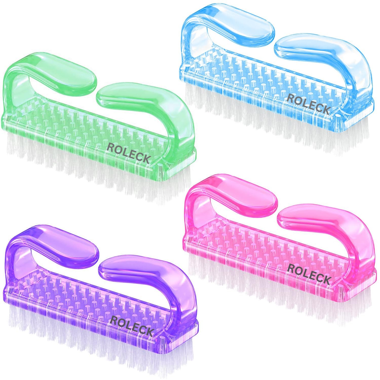 4 Pcs Nail Brush for daily Use – 4 Different 8.3 cm x 2.7 x 4 cm, 4pcs