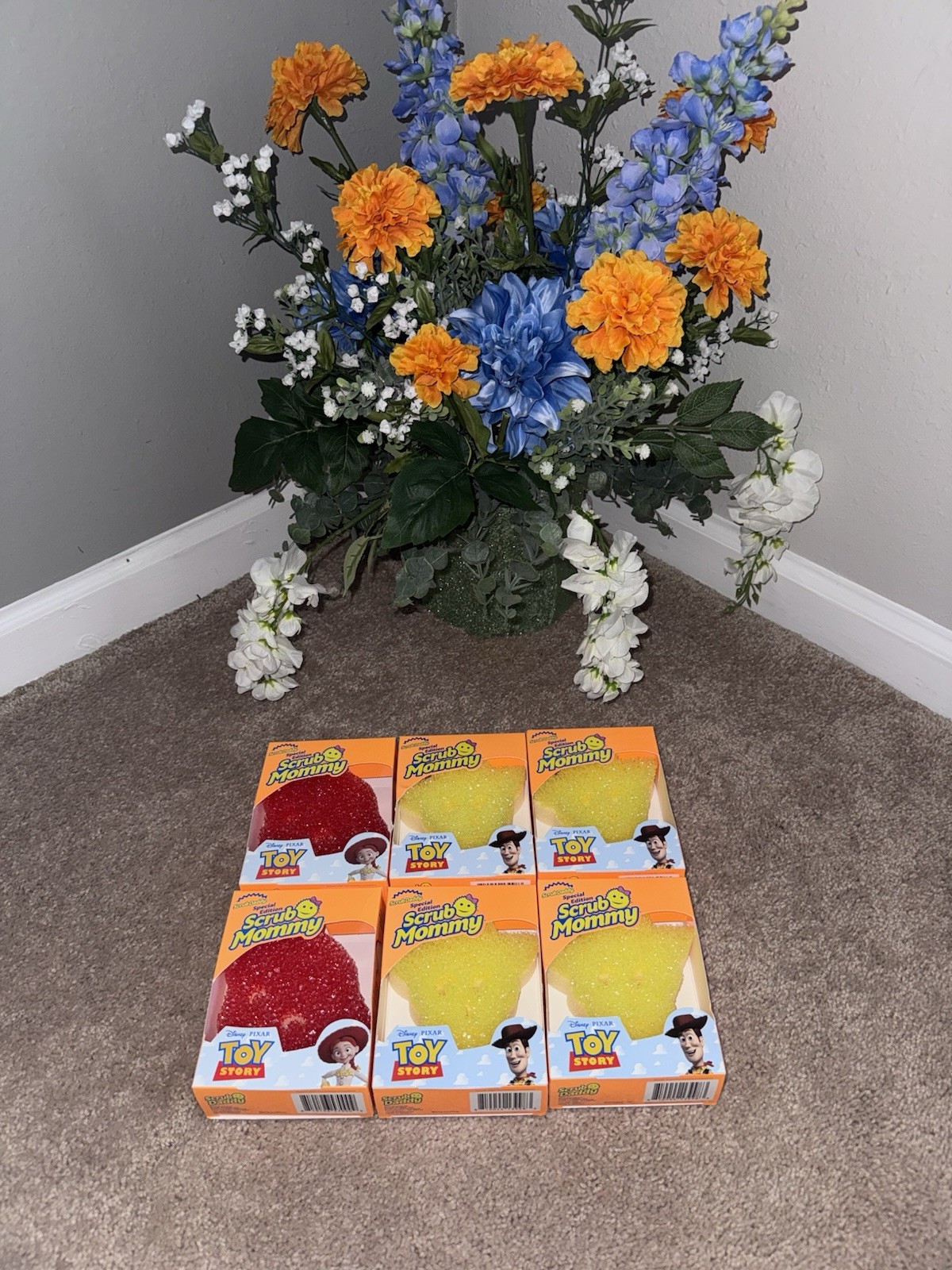 Toy Story 5 Lot Of 6 Scrub Daddy / Scrub Mommy Jessie & Woody