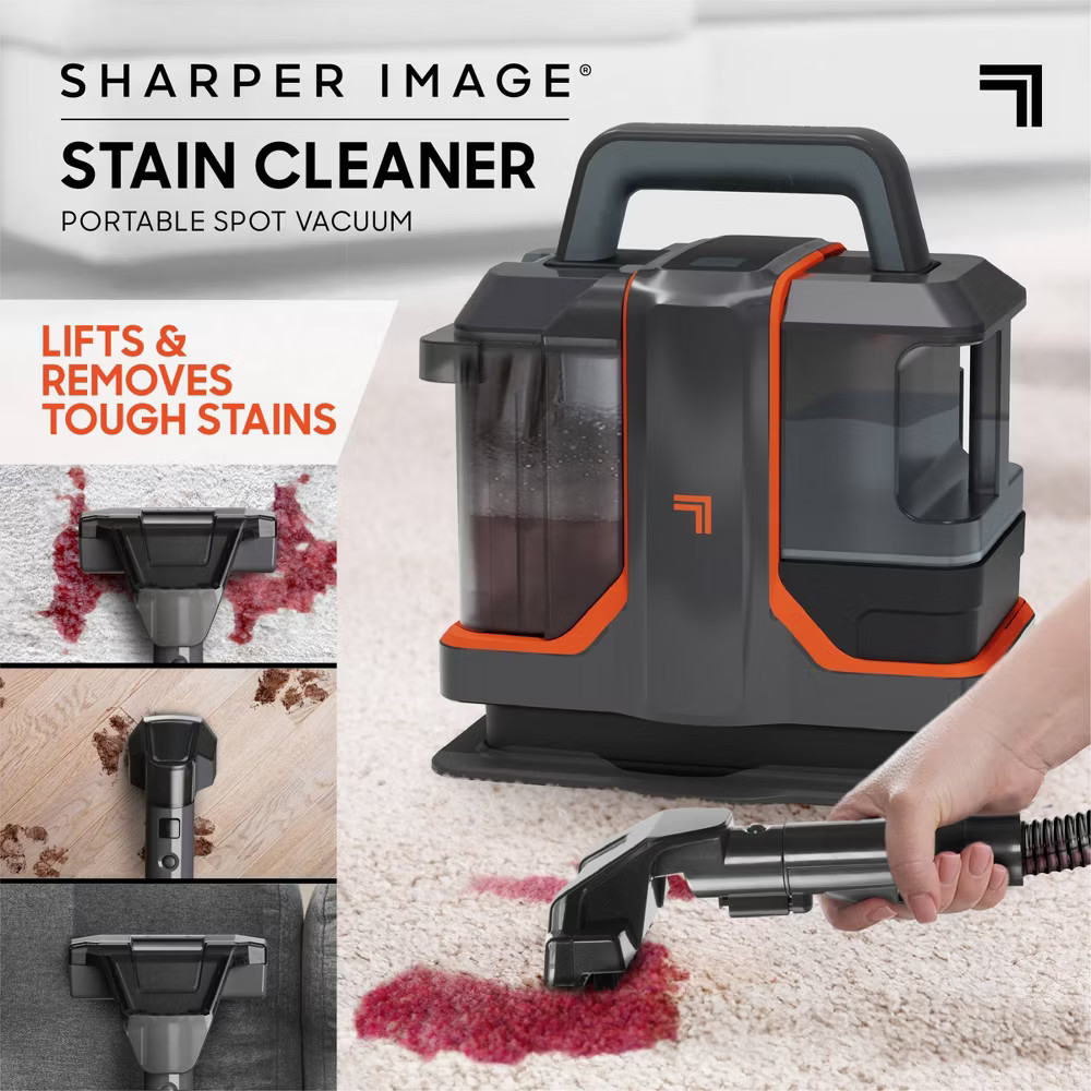 Sharper Image Stain Cleaner Portable Spot Vacuum 16 Ft Cord Black