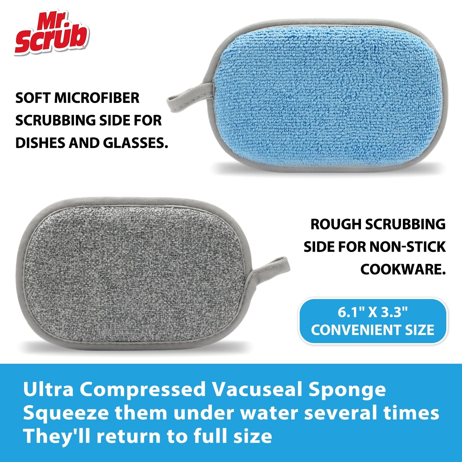 Sponges Kitchen Dish Sponge for Washing Dishes Cleaning Kitchen, All-Purpose,