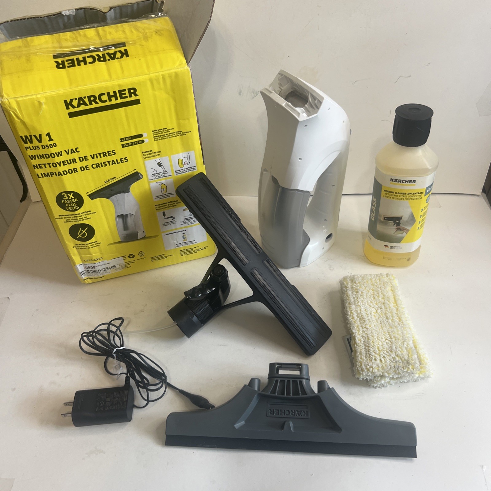 Karcher WV 1 Plus D500 Window Vacuum Squeegee Cleaner Pre-owned