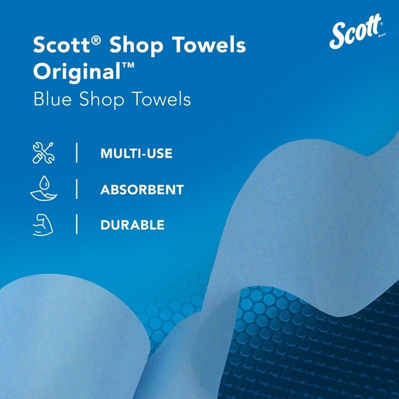 Multi-Purpose Shop Towels Utility Rolls Absorbent Cleaning Wipes 55 Sheets New