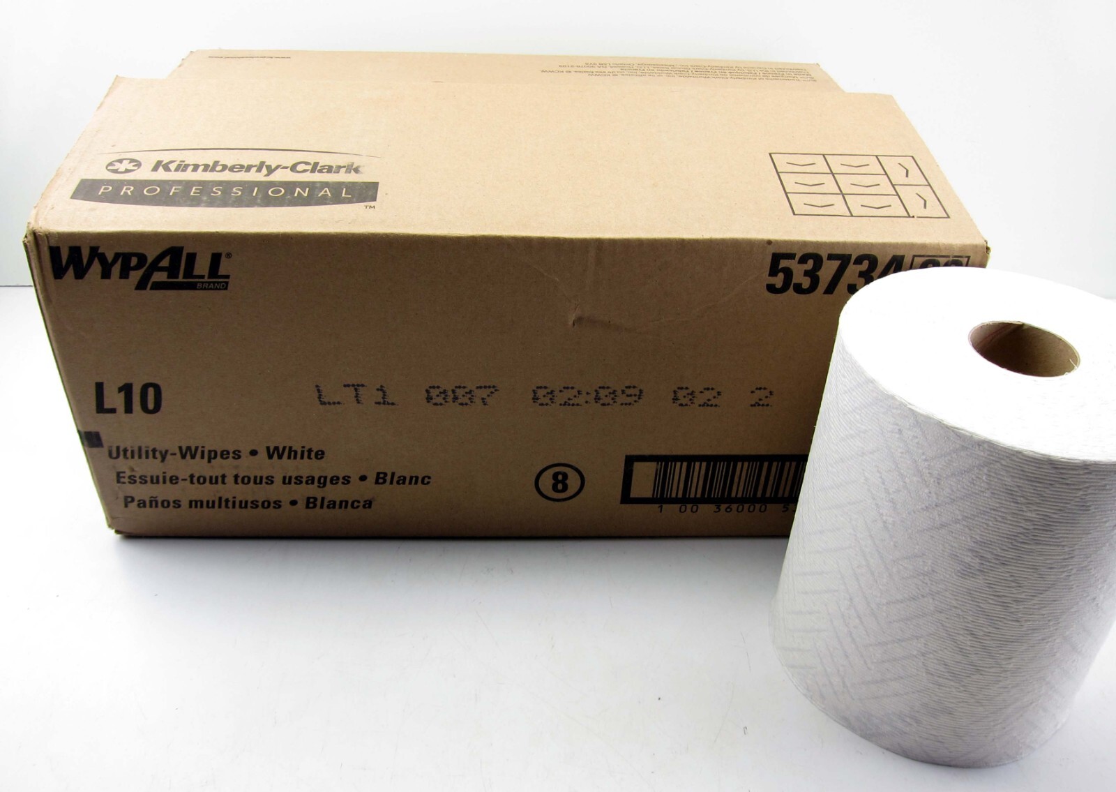 NEW Kimberly Clark 53734 Wypall L10 Utility Wipes 6 Rolls 2040 Wipes Total Towel