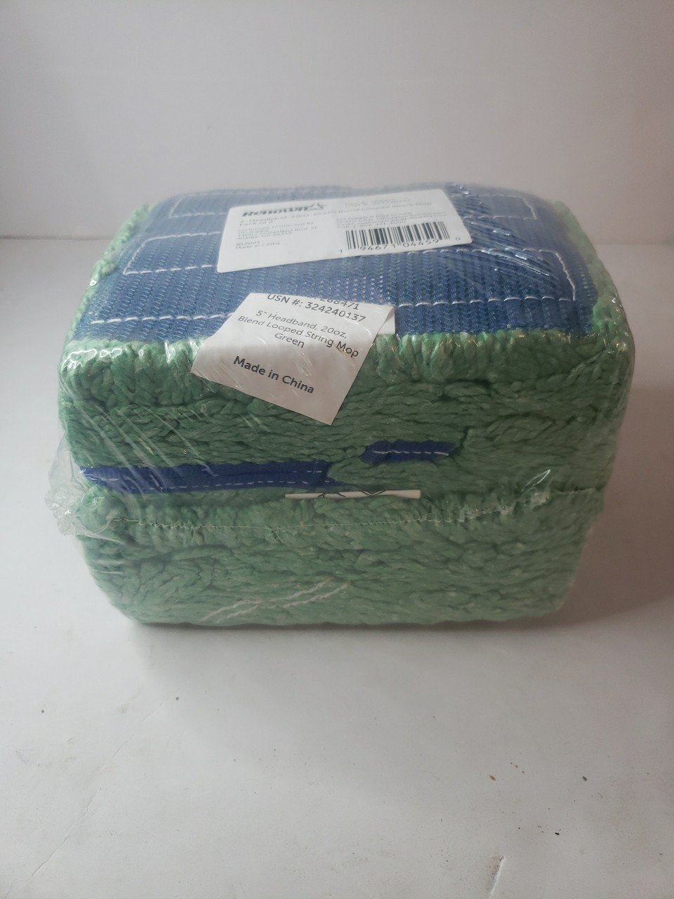 Renown 5″ Headband 20oz. Green Blend Looped String Mop Pack Of 2