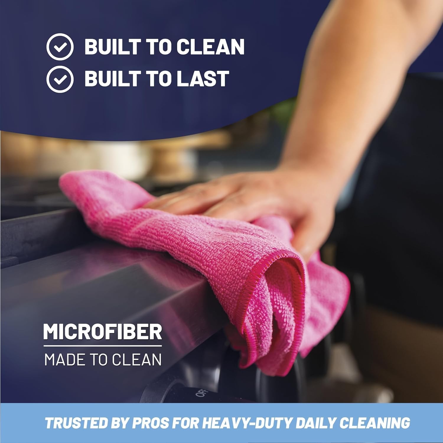 MW Microfiber Cleaning Cloths (12 Pack, 12″x12″, Green) – Commercial Housekee…