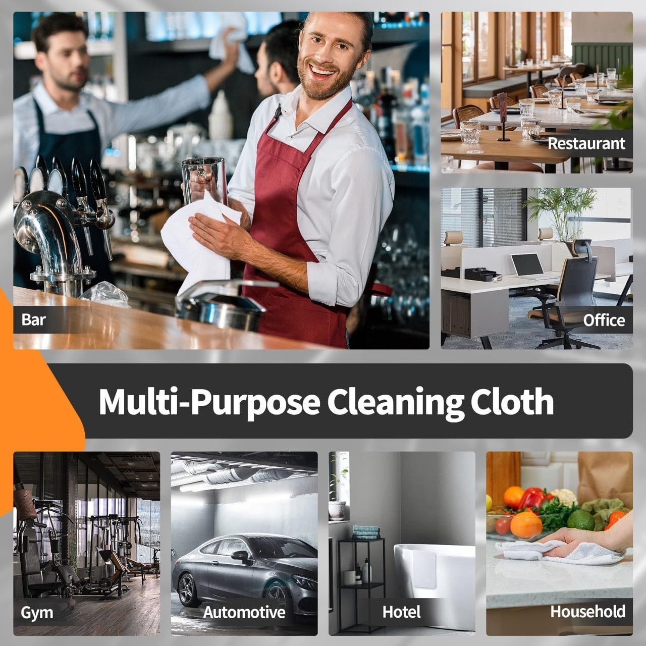 Ultra-Soft Microfiber Cleaning Towels – 12 Pack for Scratch-Free Cleaning