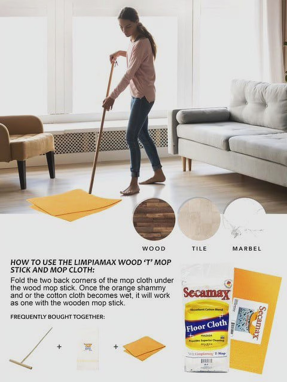 Authentic Shammy made in Germany Size, Orange Shammy Multipurpose Cleaning Cloth