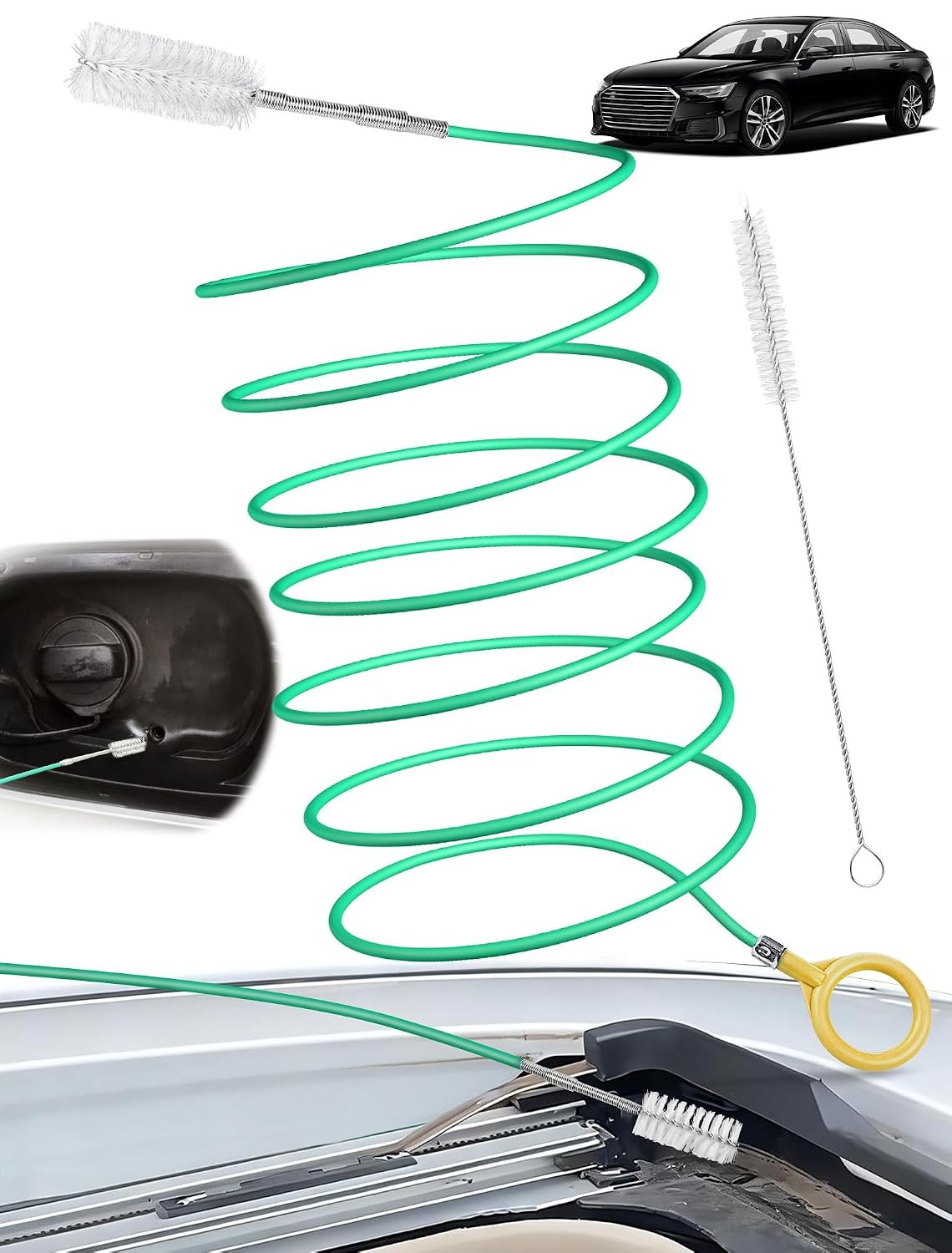 Auto Sunroof Drain Cleaning Tool 120 Inch Flexible Long Drain Brush