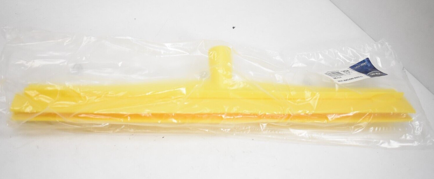 Vikan 77136 20″ Double Blade Ultra Hygiene Floor Squeegee Head Yellow Single