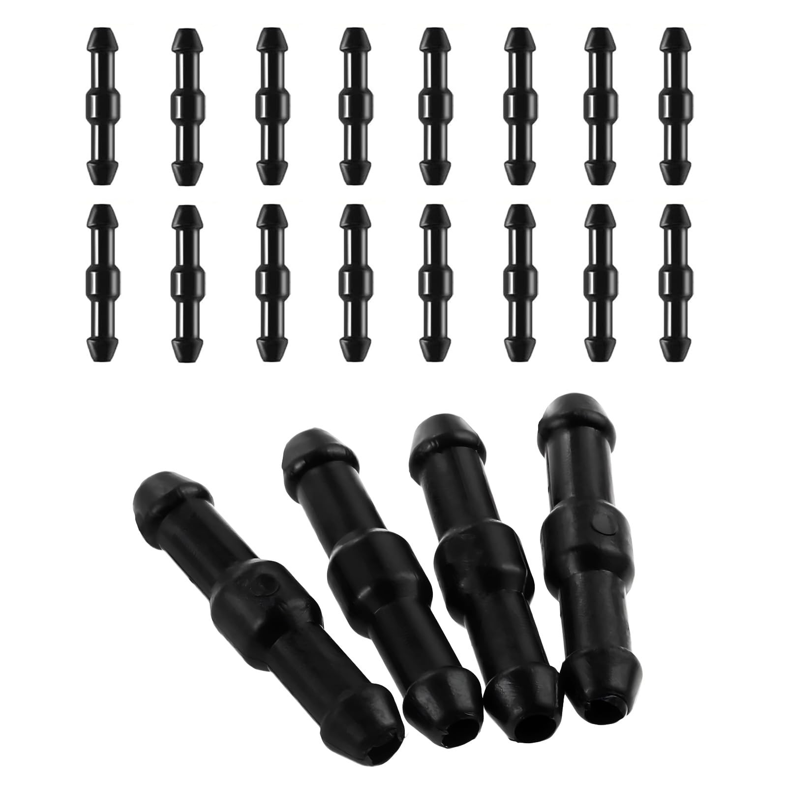 20PCS Universal Windshield Washer Hose Connectors, 2-Way I-Type Wiper Hose Adapt
