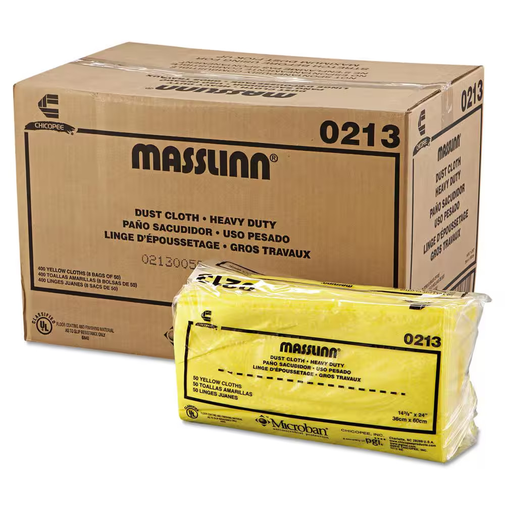 24 In. X 16 In., Yellow Masslinn Dust Cloths, 400/Count