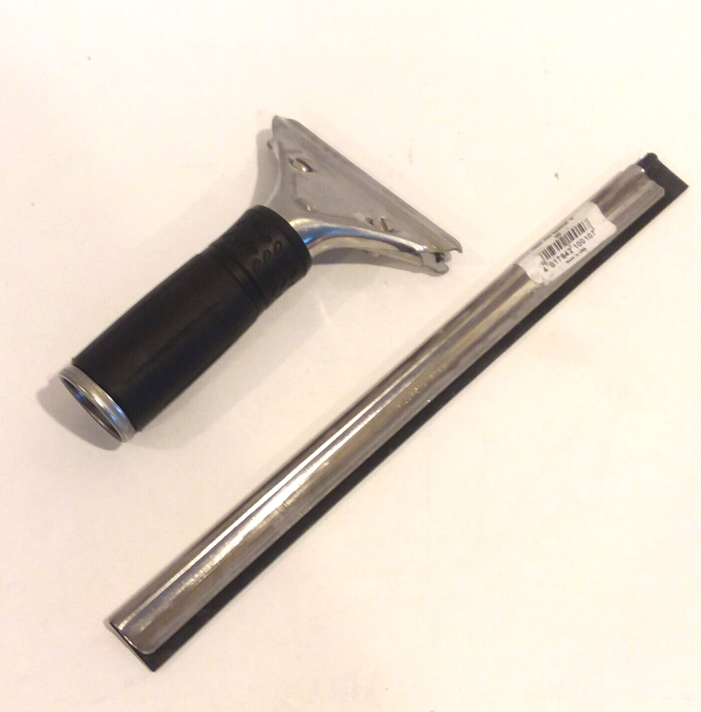 UNGER PR250 10″ Stainless Steel Window Squeegee Rubber Grip Fast Lock NEW