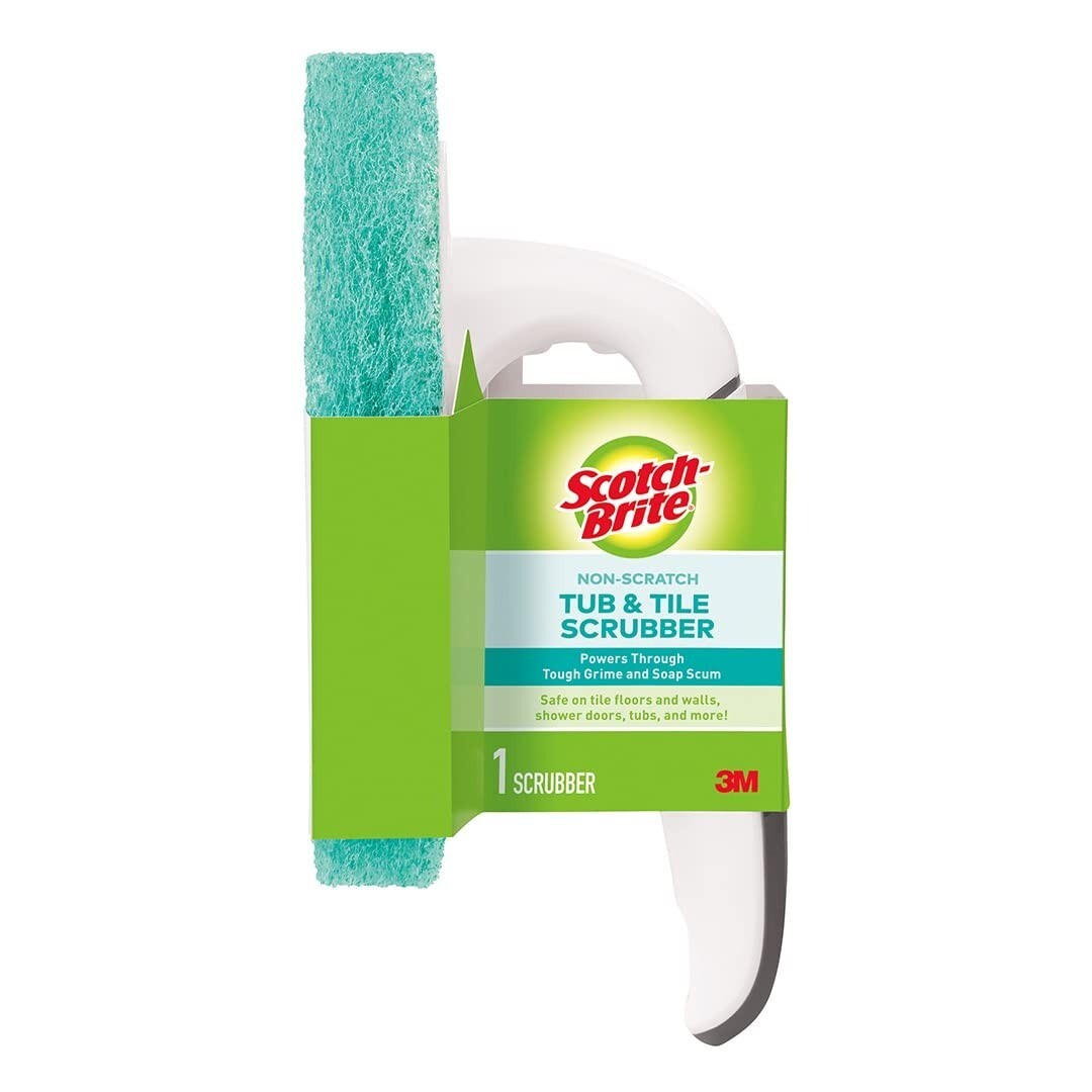Scotch-Brites Non-Scratch Tub and Tile Scrubber Kit (1 Scrubber 3 Refills)