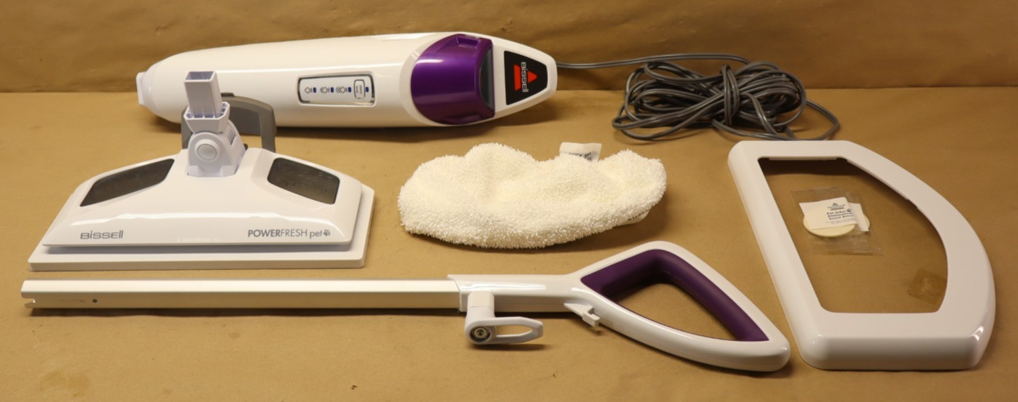 BISSELL PowerFresh Cordless Steam Mop 19404 New Open Box Missing Scrubby Pad