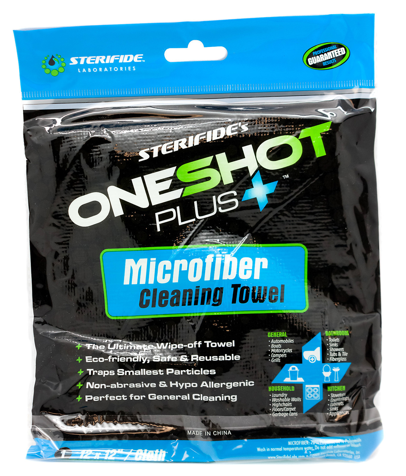 8pk One Shot Microfiber Towel Detail Ultimate Microscopic Anti-Bacterial Clean