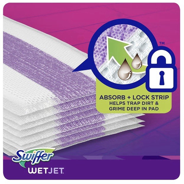 Swiffer WetJet Hardwood Floor Cleaner Refill Pads, 24 Count, Multi-Surface