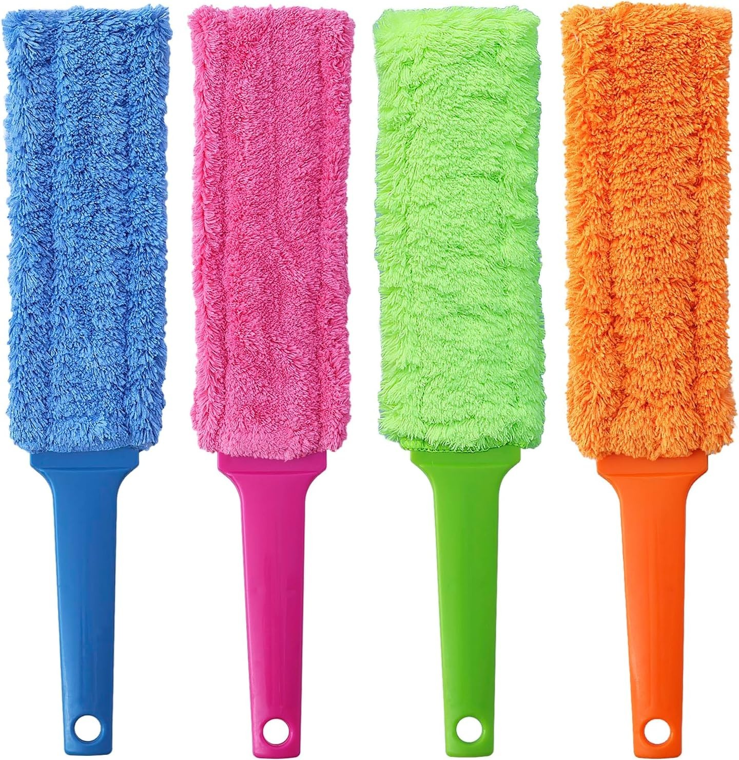 4 Pack 15 inch Reuseable Microfiber Feather Duster, Blind Duster, Gap Duster,…