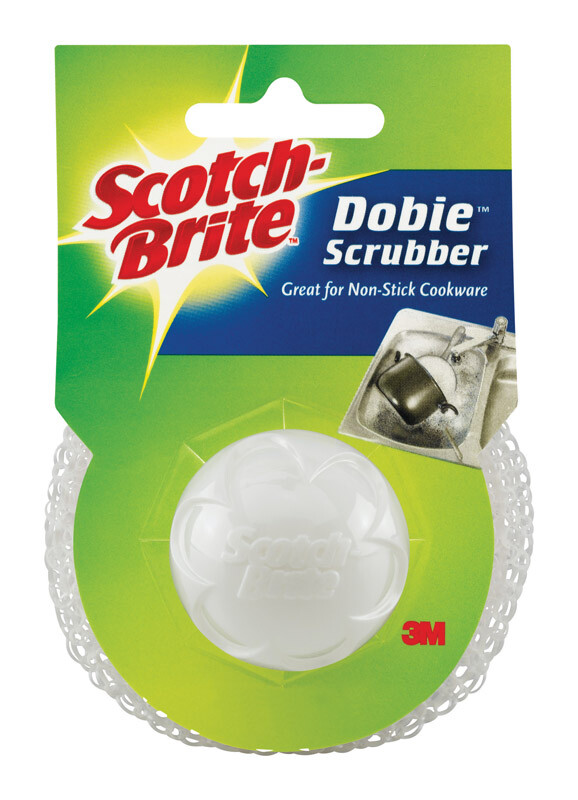 Scotch-Brite 498 White/Green Synthetic Fiber Heavy Duty Scrub Pad (Pack of 6)