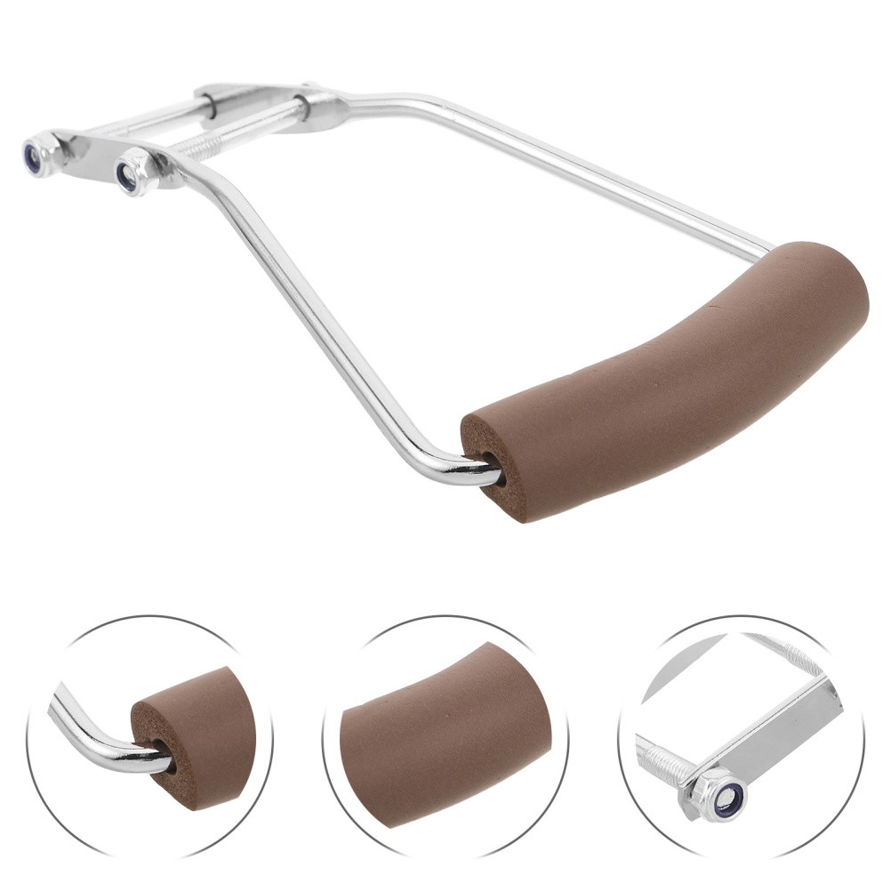 2 Pcs U-shaped Mop Handle Metal Grips Household Accessory Commercial Handles
