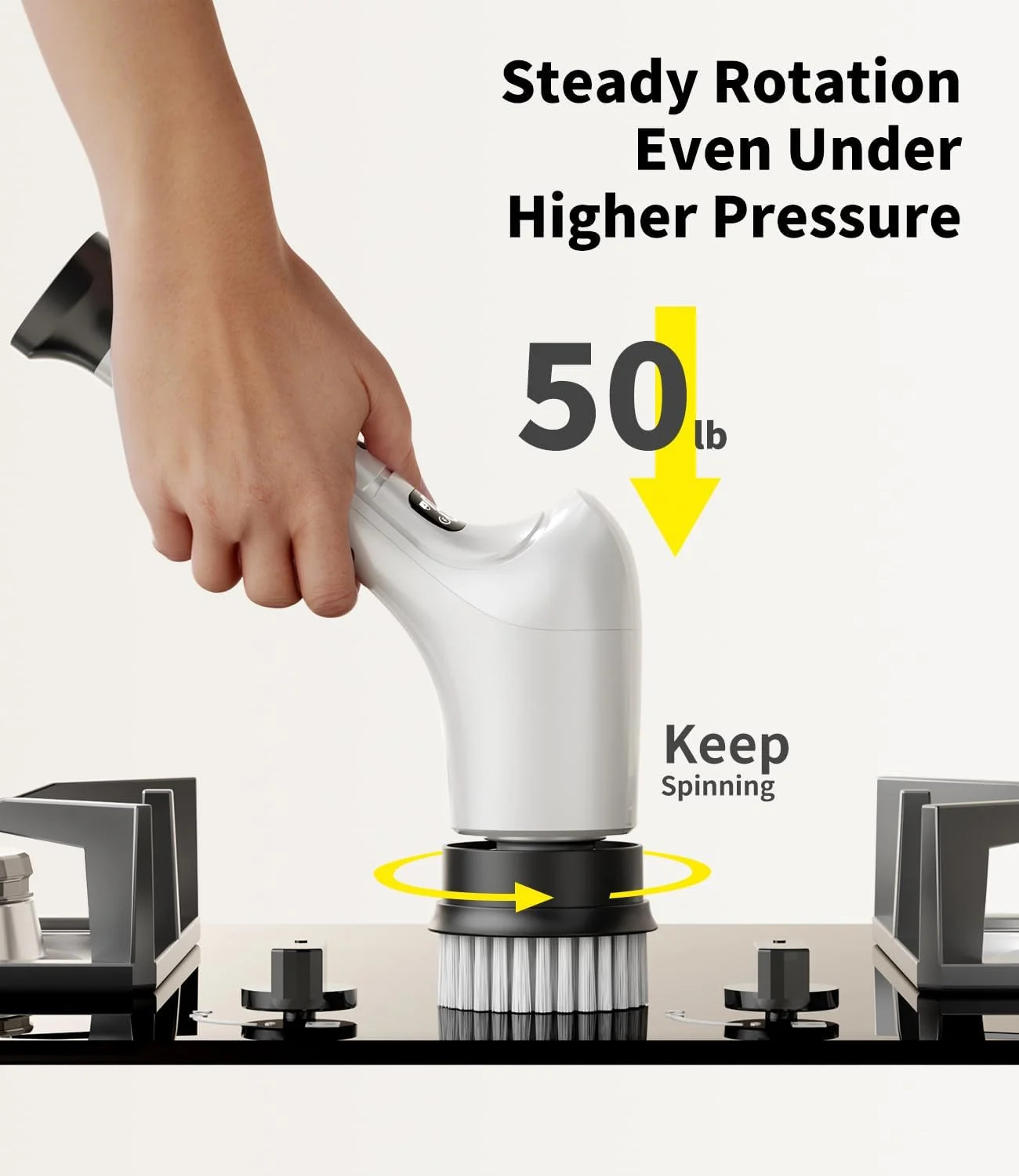 Electric Spin Scrubber,Cordless Household Cleaning Brush with 6 Replaceable Head