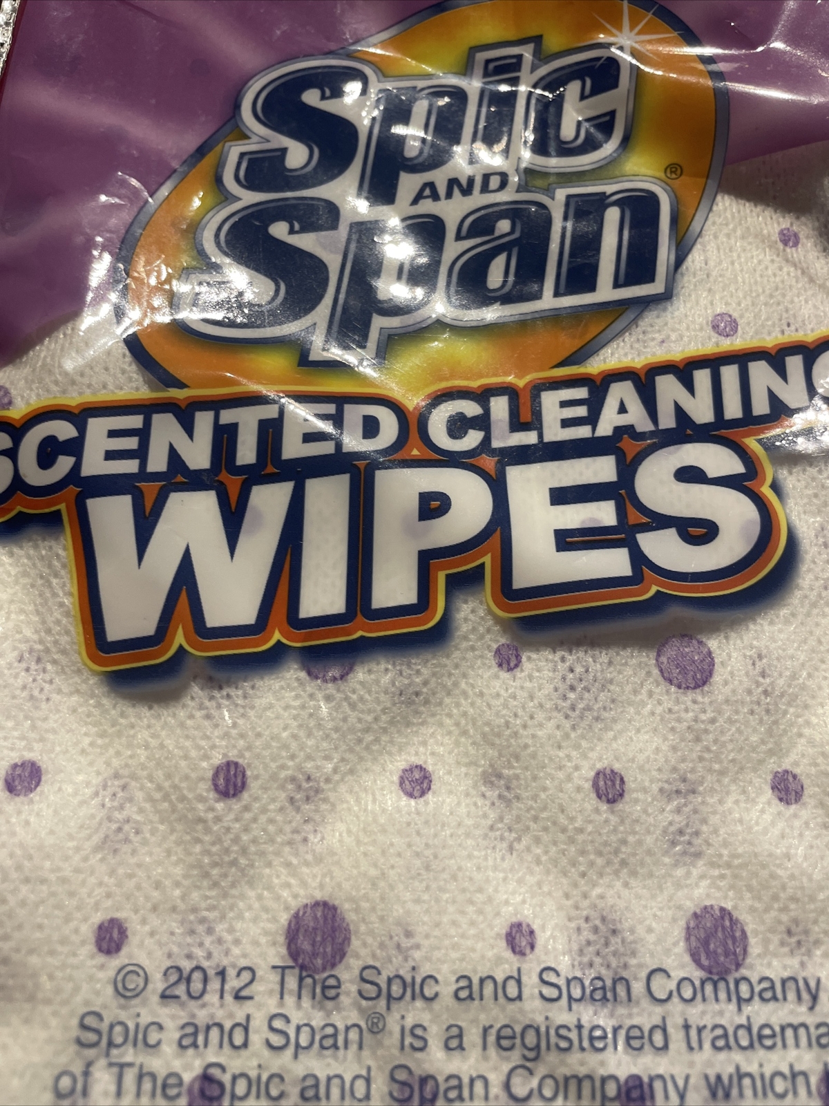 Spic And Span Lavender Scented Cleaning Wipes Pack of 6 new sealed old stock