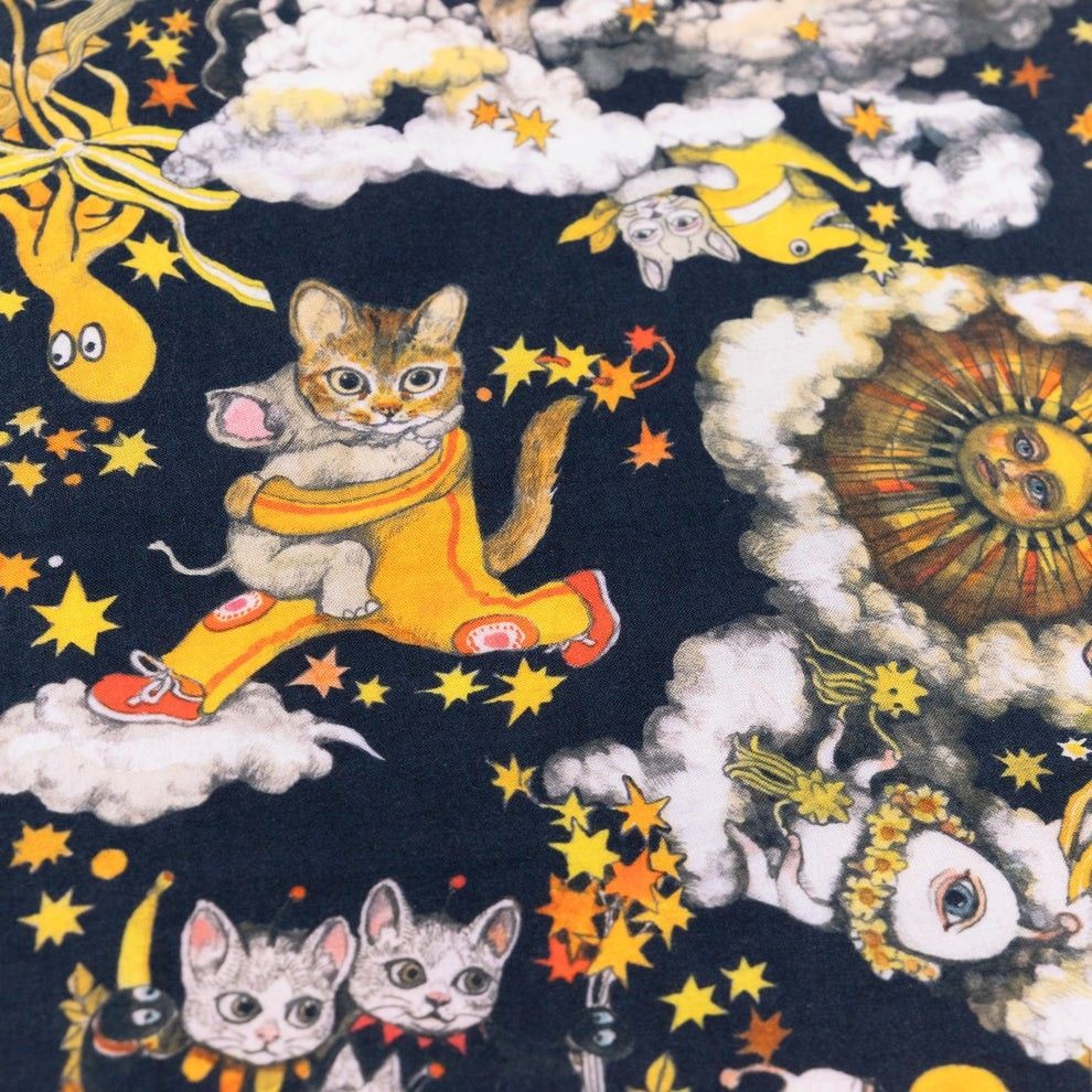 Yuko Higuchi Boris Zakkaten Yellow Japanese Cotton Towel Wall Art Limited