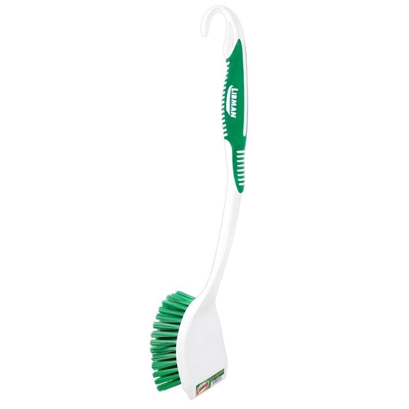 Libman 3.25″ W Medium Bristle 13.5″ L Plastic/Rubber Handle Scrub Brush