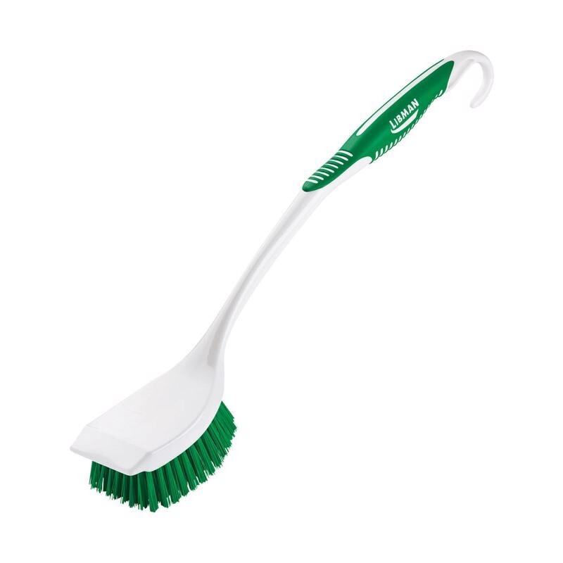 Libman 3.25″ W Medium Bristle 13.5″ L Plastic/Rubber Handle Scrub Brush