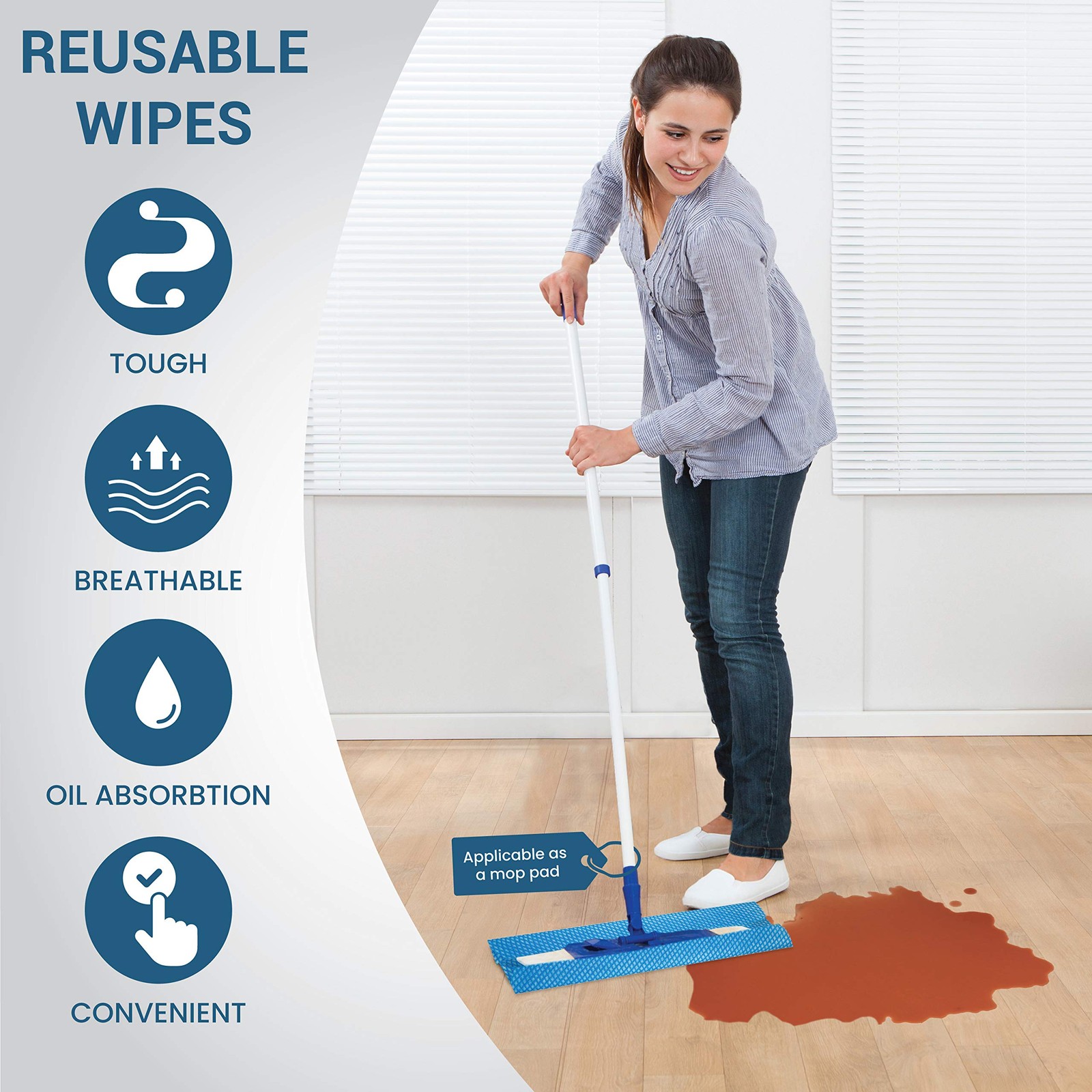 Reusable Cleaning Wipes, Handy Wipes for Kitchen and Office Dish Cloths for …