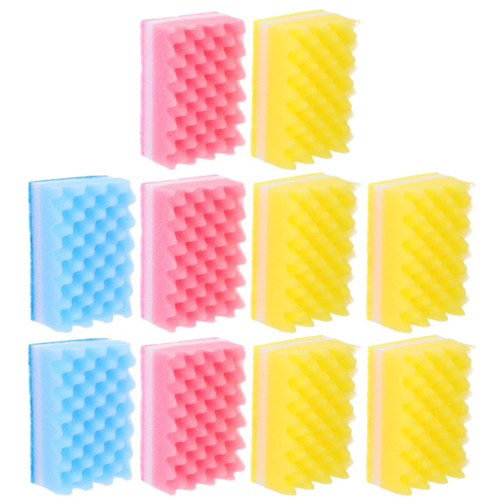 10 Pcs Sponge Product Dish Washing Sponges Scrubber Cleaning for Household