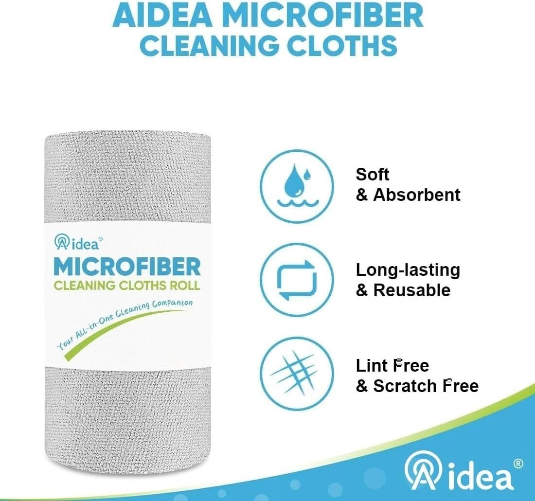 Soft Lint-Free Microfiber Towels (330 Sheets) for Cars & Household Cleaning