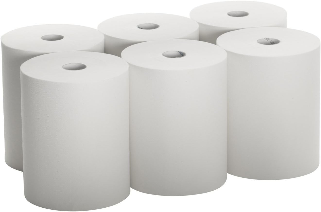 800 ft, TAD High Capacity Paper Towel rolls, 10″ x 800′ Roll, White, 6 Rolls