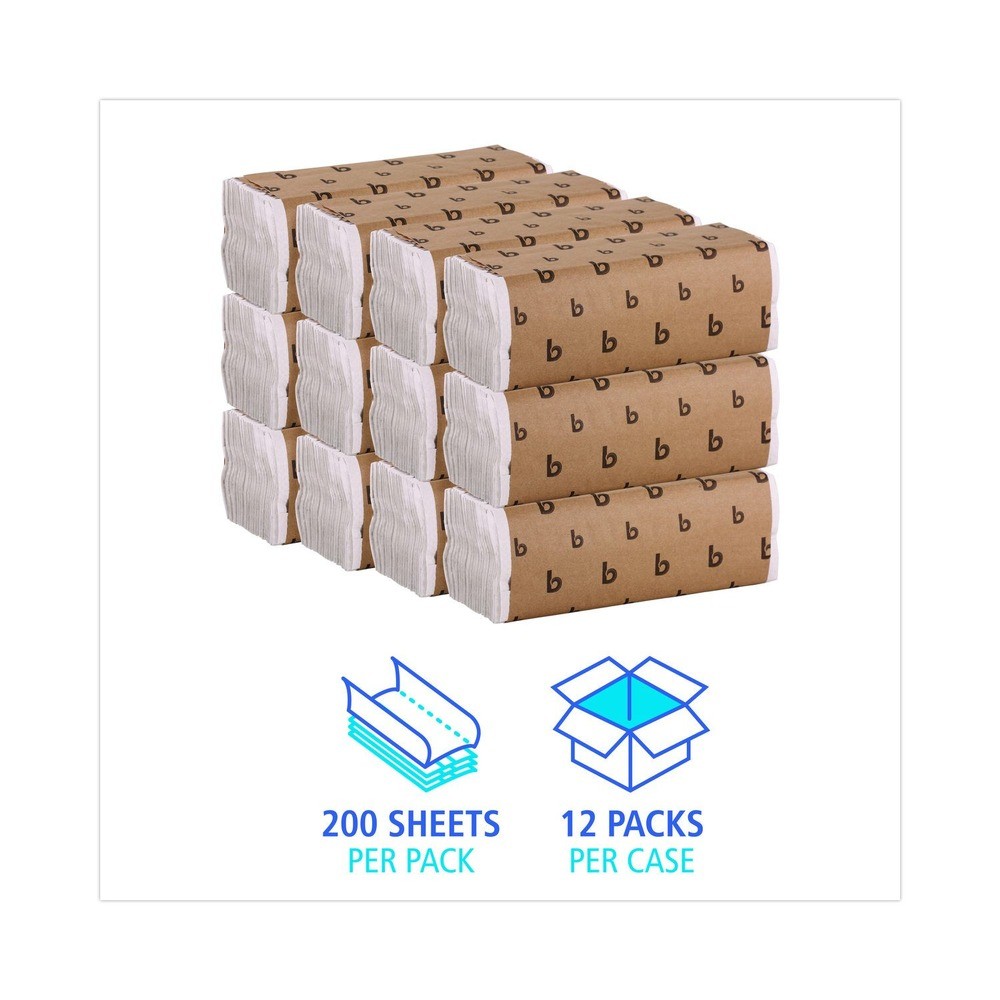 Boardwalk 6220 C-Fold Paper Towels – White (12/Carton) New