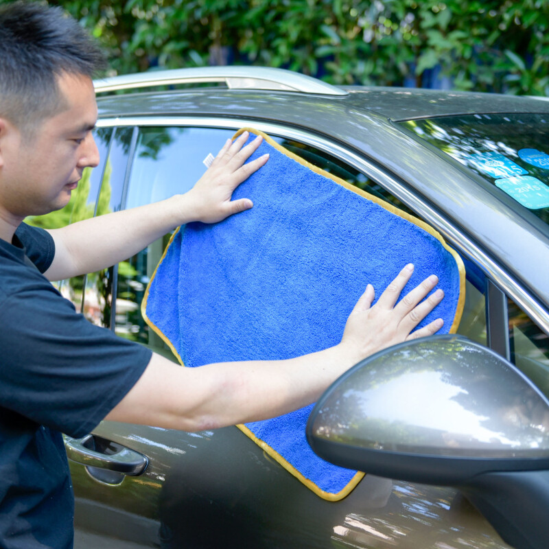 Wholesale Car Wash Microfiber Towel Auto Cleaning Drying Cloth Hemming(120 Pcs)