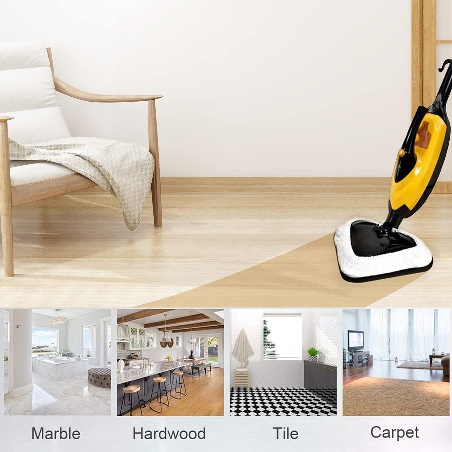 High-Quality Microfiber Mop Pads for Light ‘N’ Easy S3601 – Reusable 4 Pack